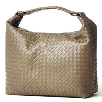 BOTTEGA VENETA ボッテガヴェネタ バッグ レプリカ レザーショルダーバッグ 181347 vq130 2802 イントレチャート レディース サンドベージュ